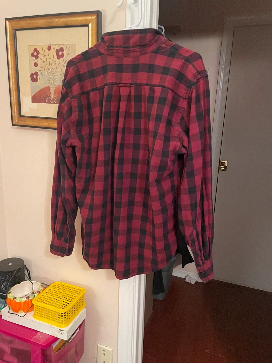 Men’s Red & Black Plaid Flannel - L/G image indicator(6)