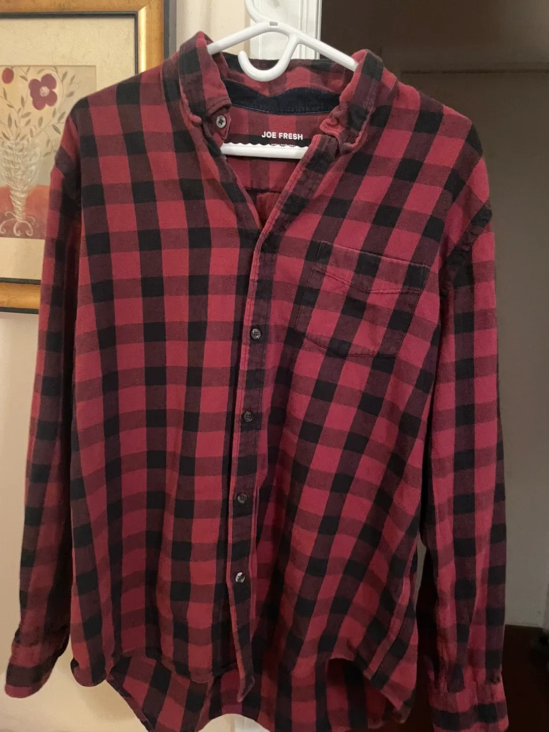 Men’s Red & Black Plaid Flannel - L/G image indicator(5)