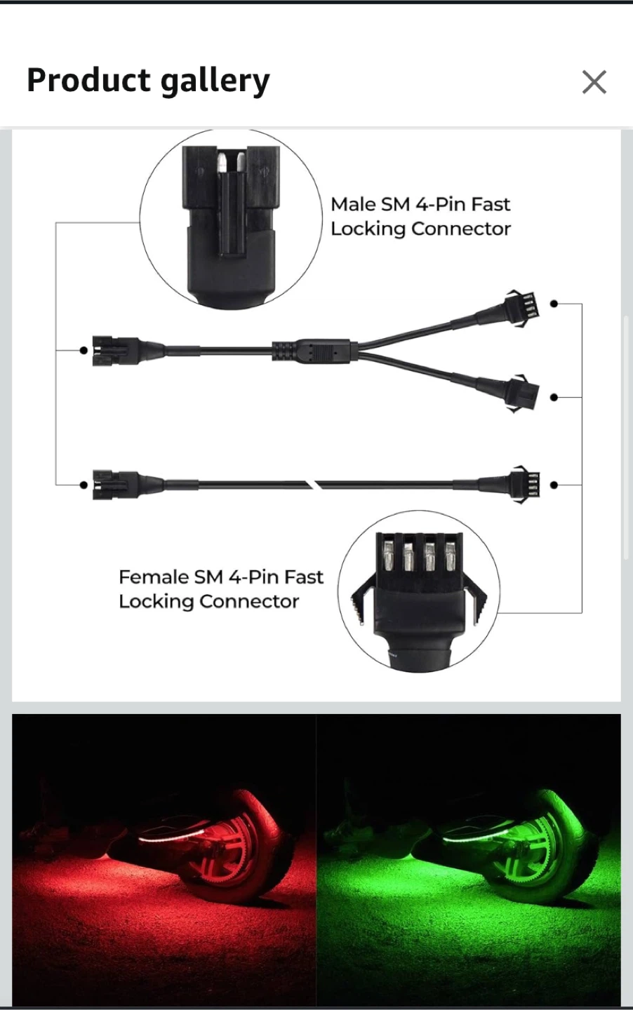DITRIO LED Wheel Light Kit Connectors - photo 4