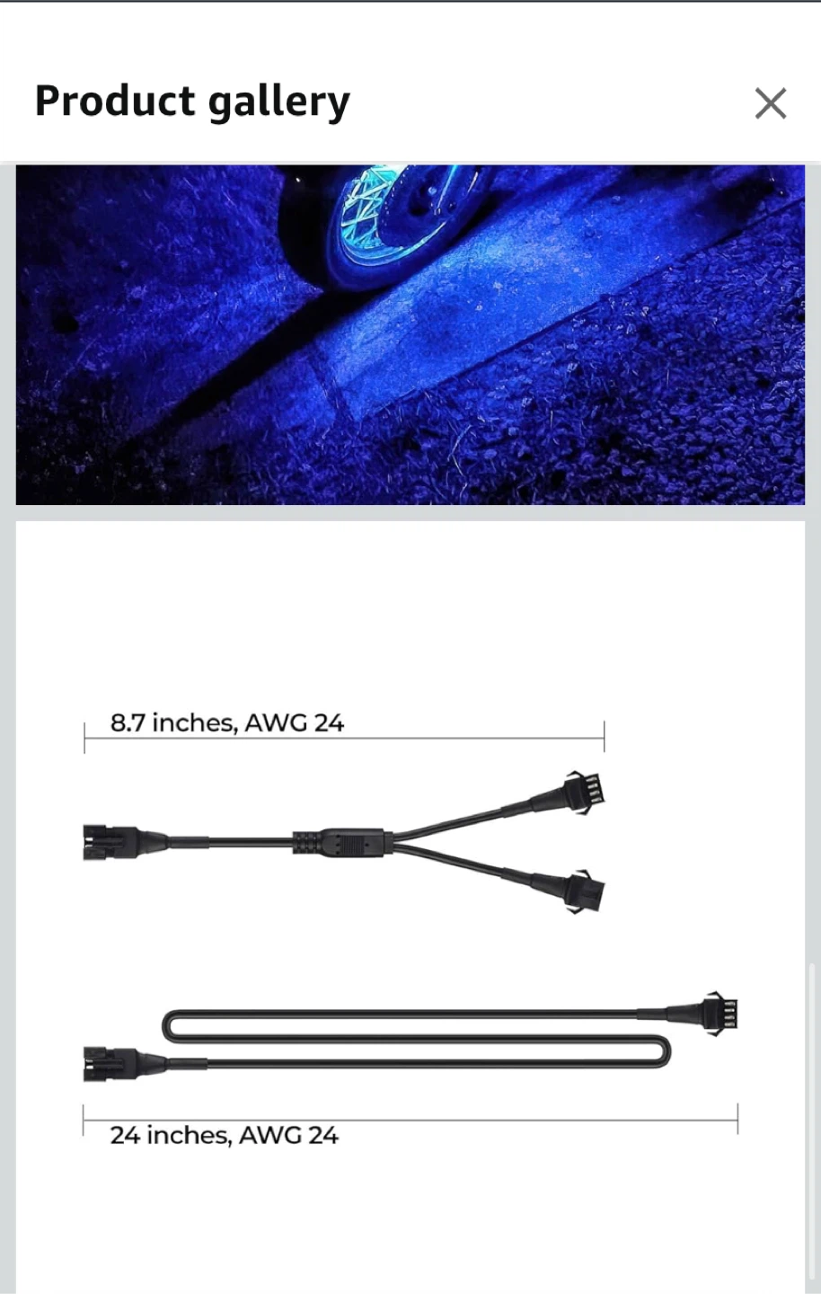 DITRIO LED Wheel Light Kit Connectors
