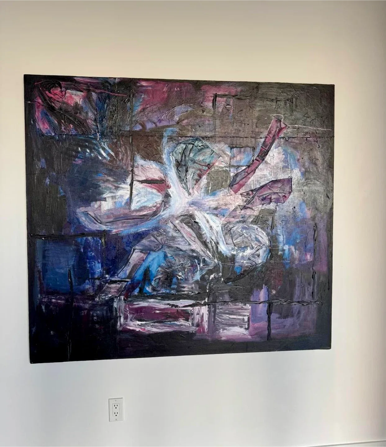 Beautiful big abstract painting thumbnail