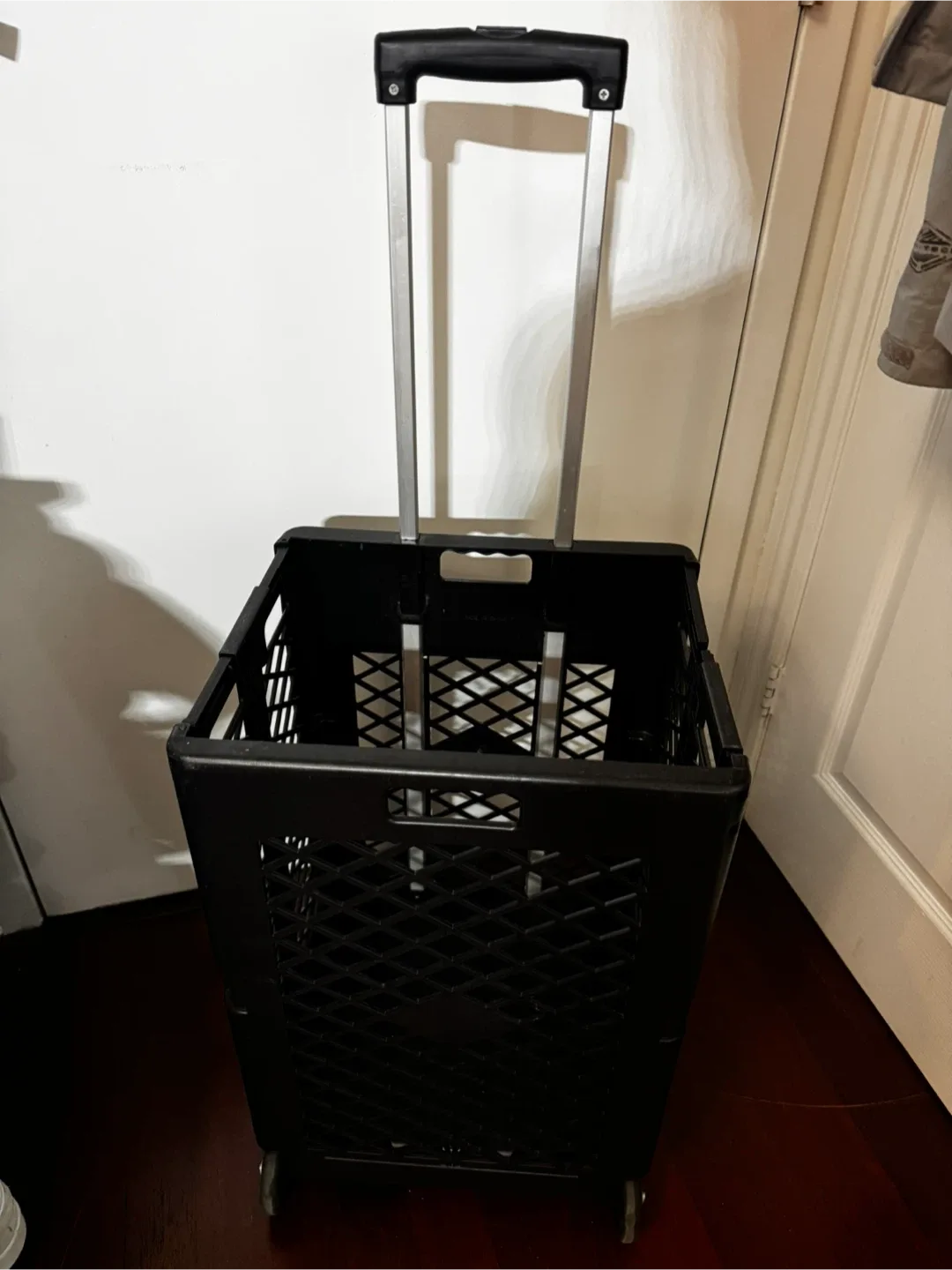 Black Folding Shopping Cart thumbnail