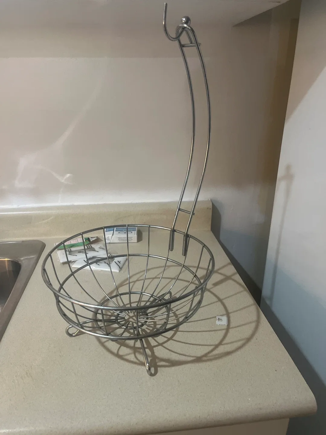 Metal Fruit Basket with Banana Hook thumbnail