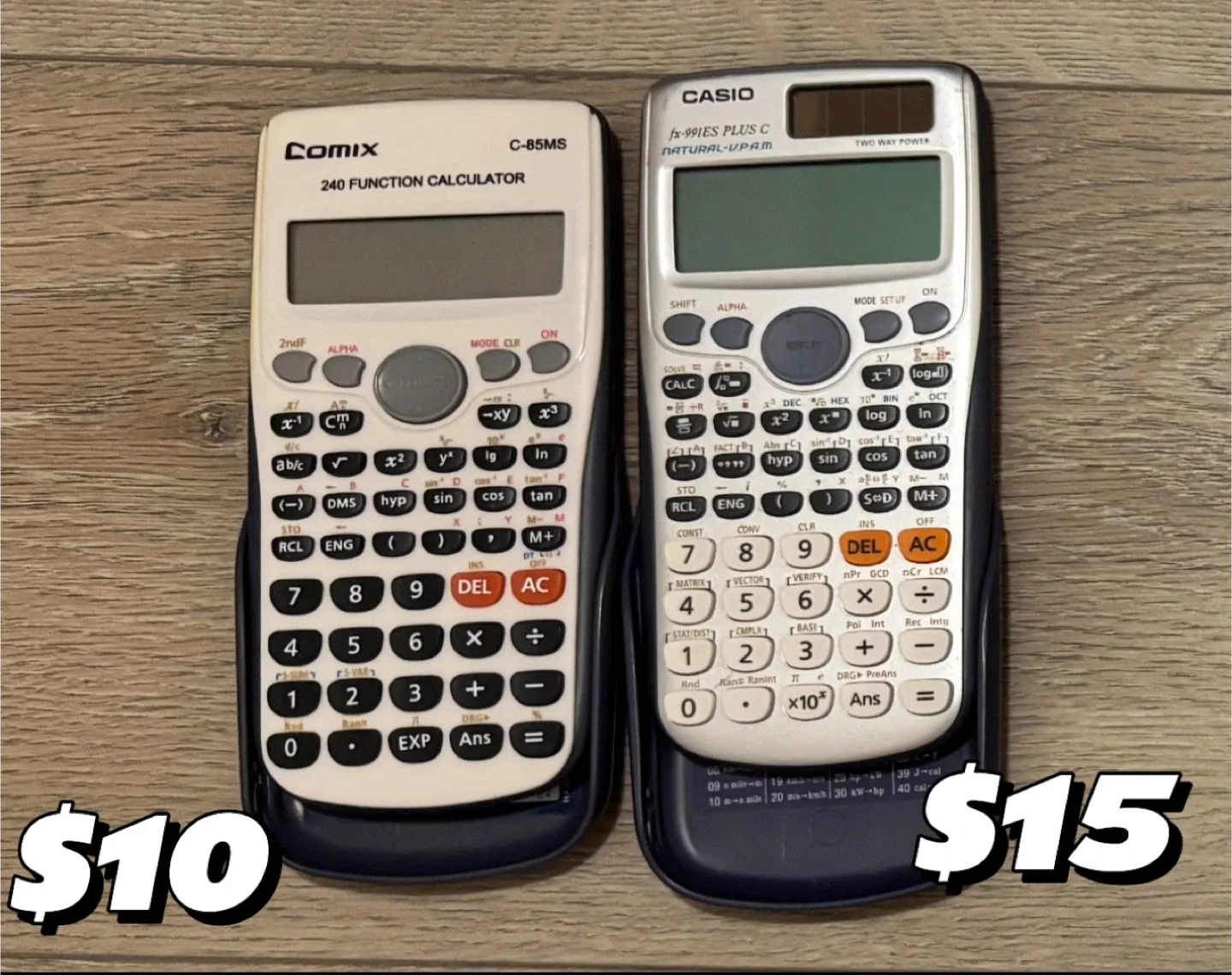 Casio fx-991ES PLUS C & Comix C-85MS Calculators thumbnail