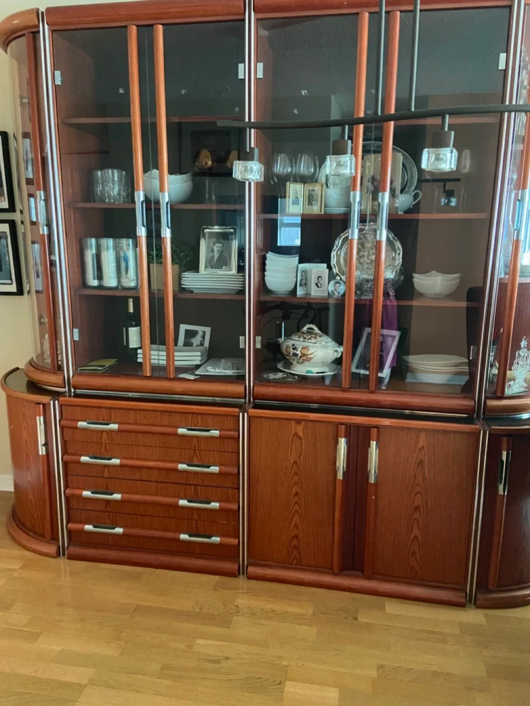 Large Wooden China Cabinet image indicator(2)