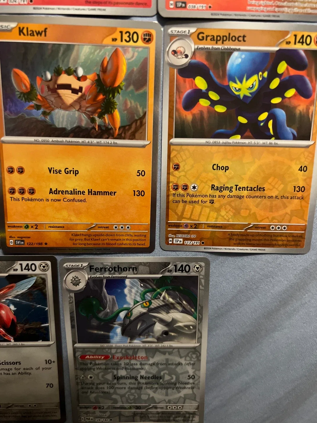 Pokemon Trading Cards - Chien-Pao, Klawf, Scizor & More! image indicator(2)