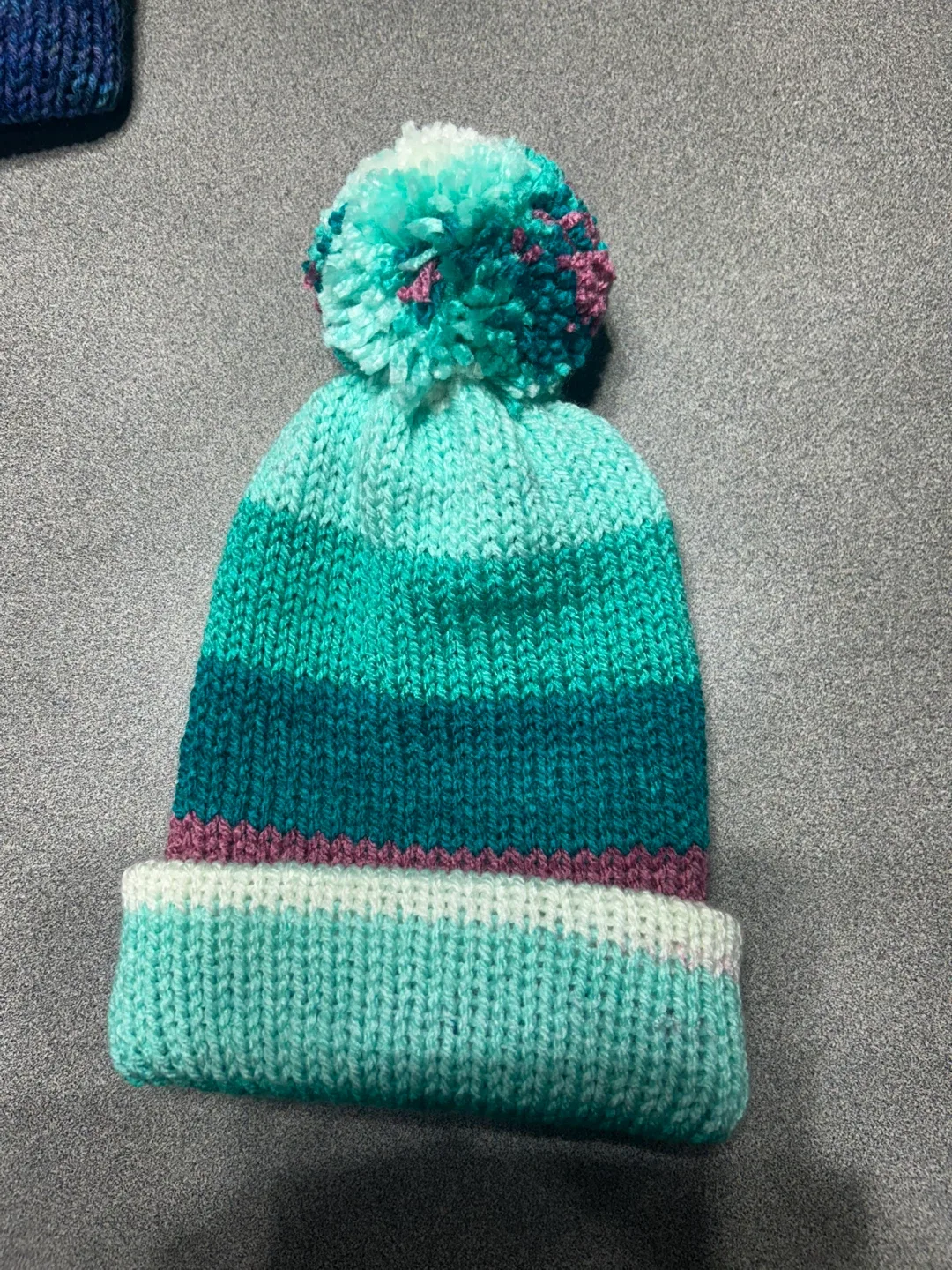 Handmade Knitted Pom Beanies image indicator(10)