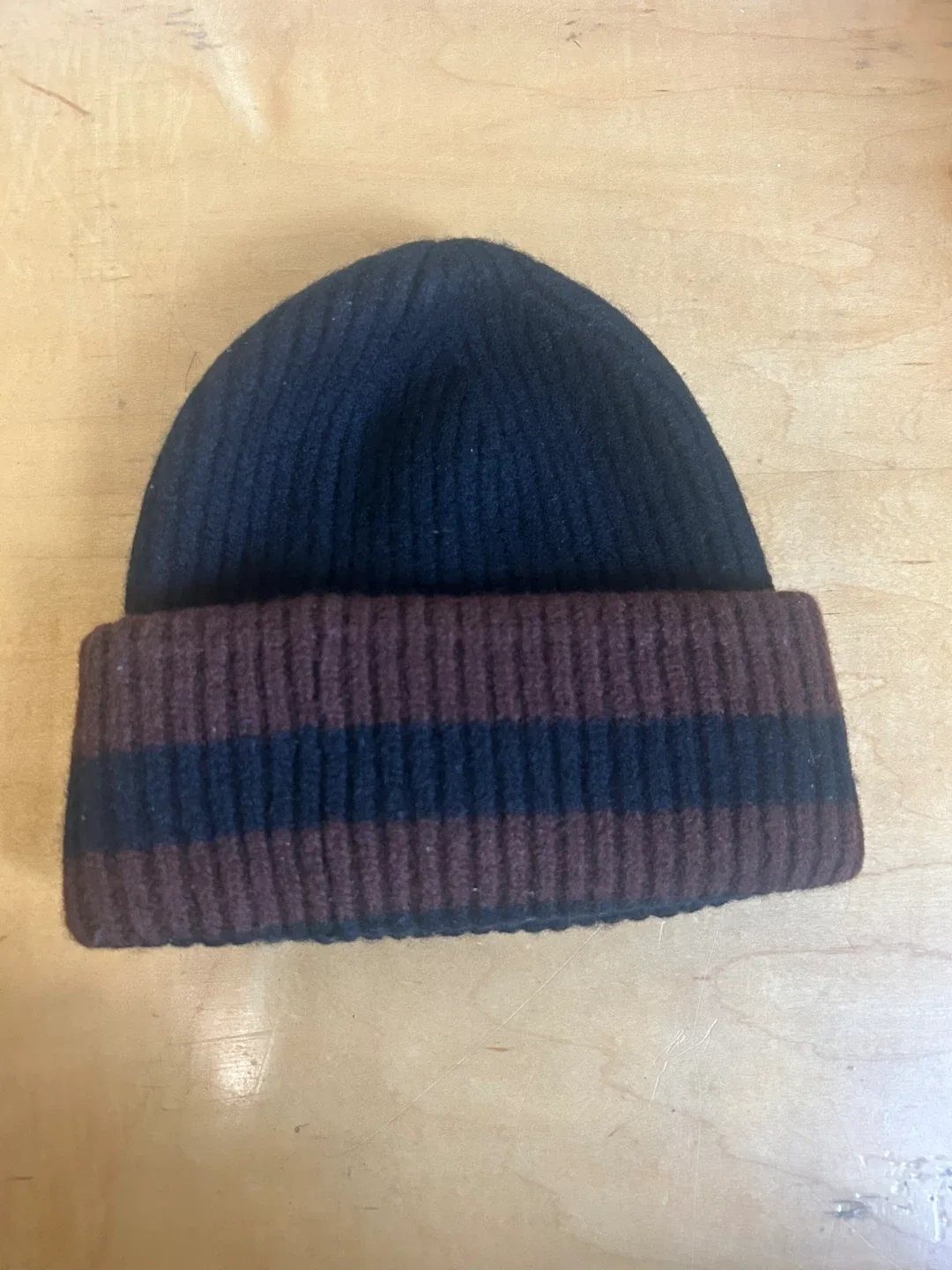 Acne Studios Black Wool Beanie Hat - OS image indicator(2)