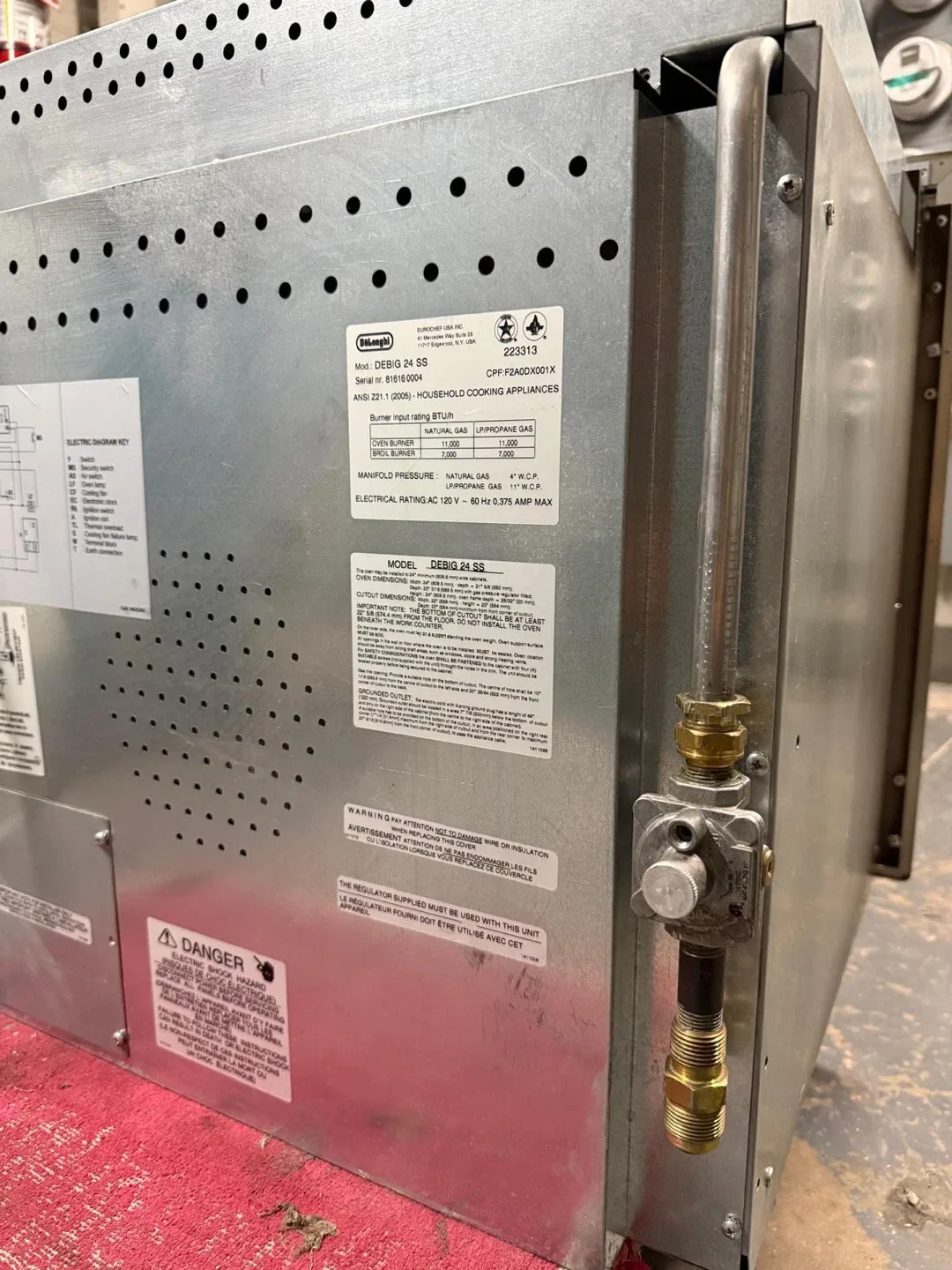 Single Gas Wall Oven Stainless steel image indicator(4)