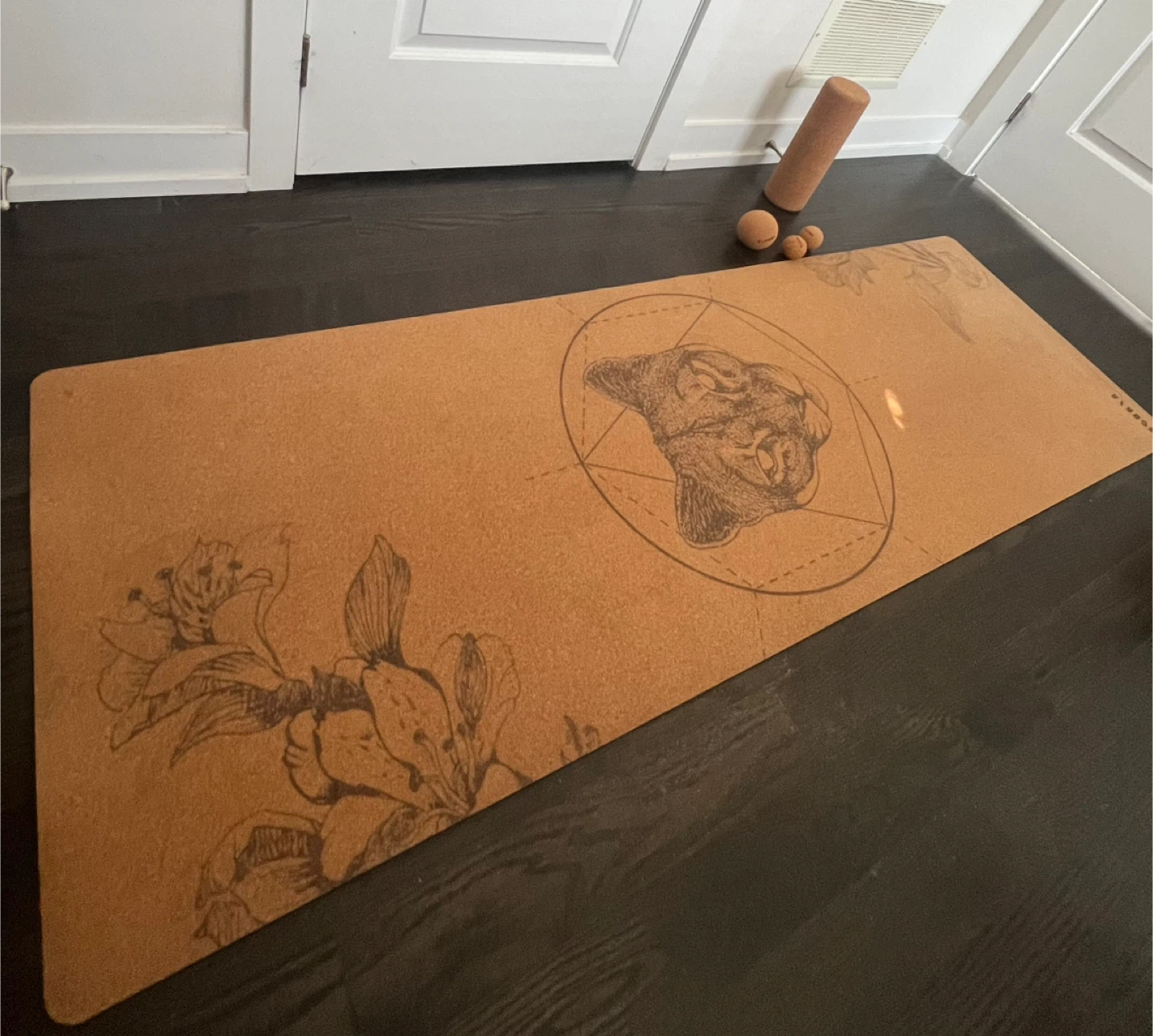 Cork Yoga Mat Set - photo 2