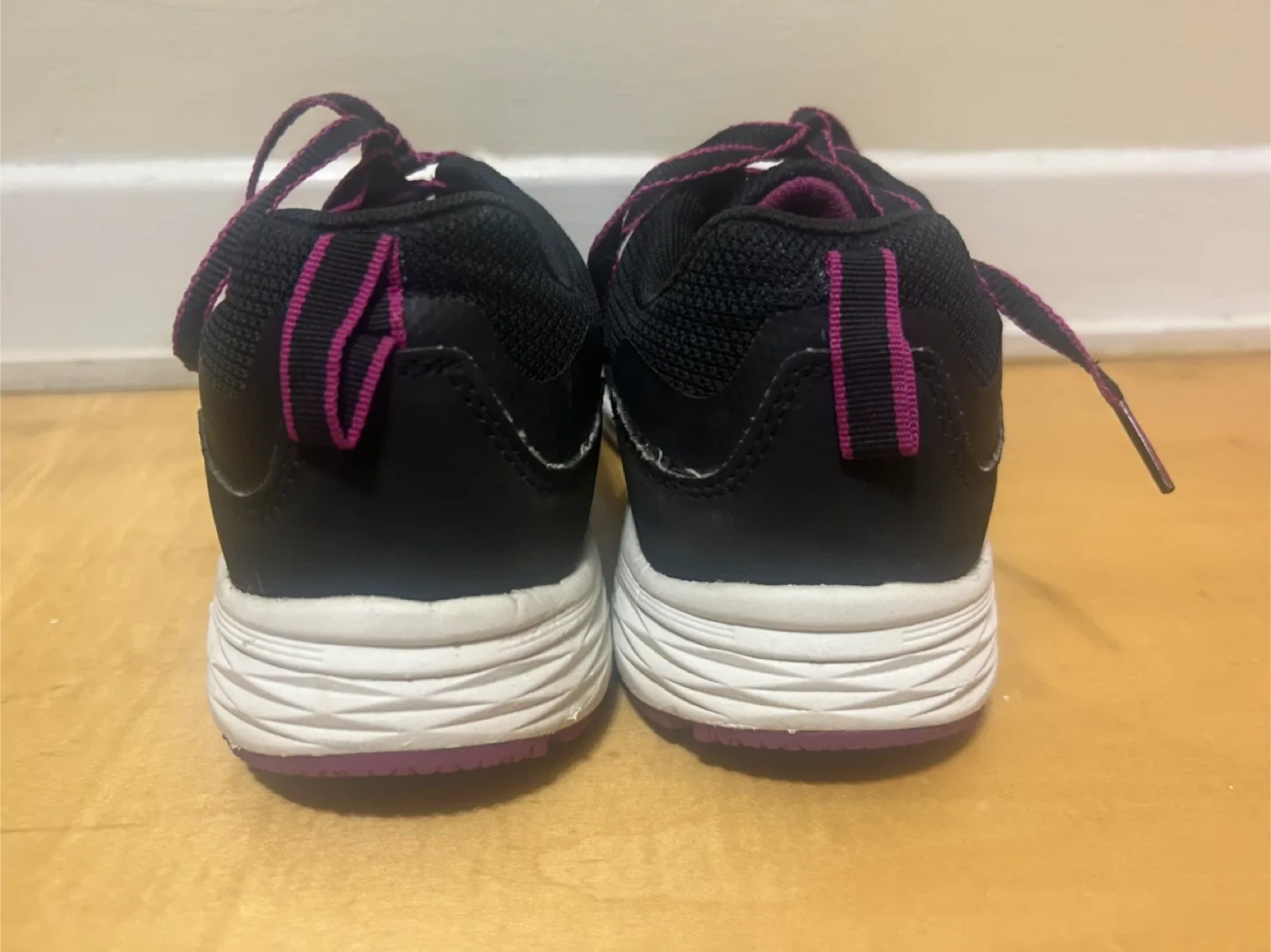 Black steel toe  Shoes with Purple Laces image indicator(2)