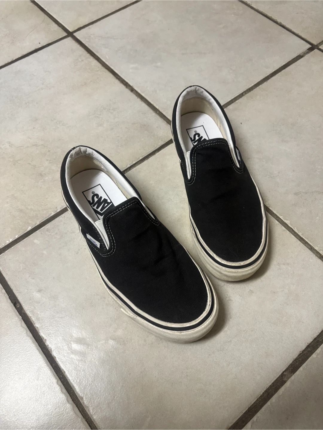 Vans Slip-On Shoes - Black Women US7