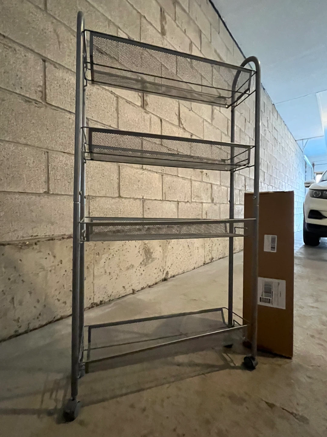 Shelf Unit on Wheels - Grey - photo 2