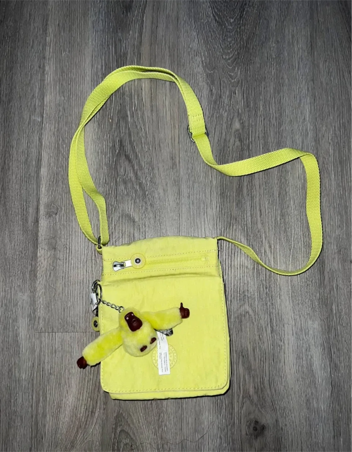 Kipling Yellow Crossbody Bag with Monkey thumbnail