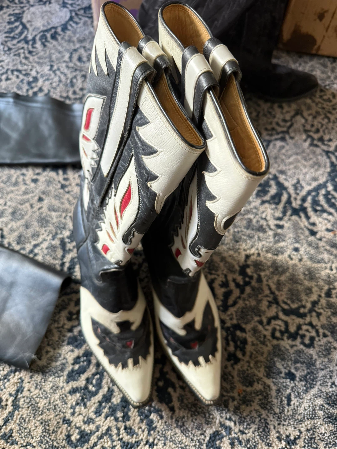 Black & White Cowboy Boots
