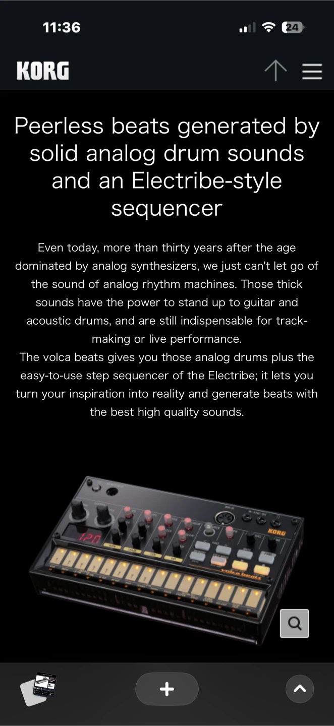 Korg Volca Beats Analog Rhythm Machine - photo 3