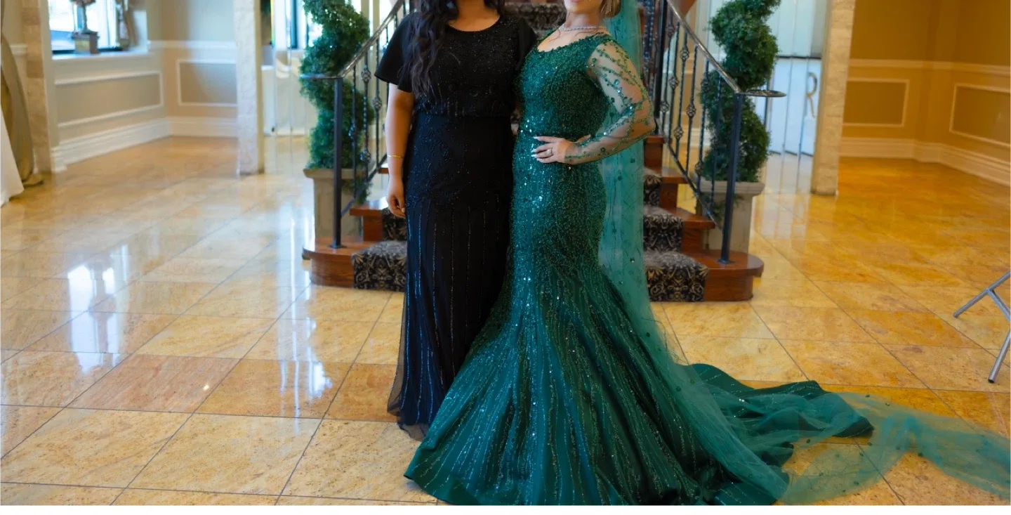 Green Sequin Mermaid Gown image indicator(3)