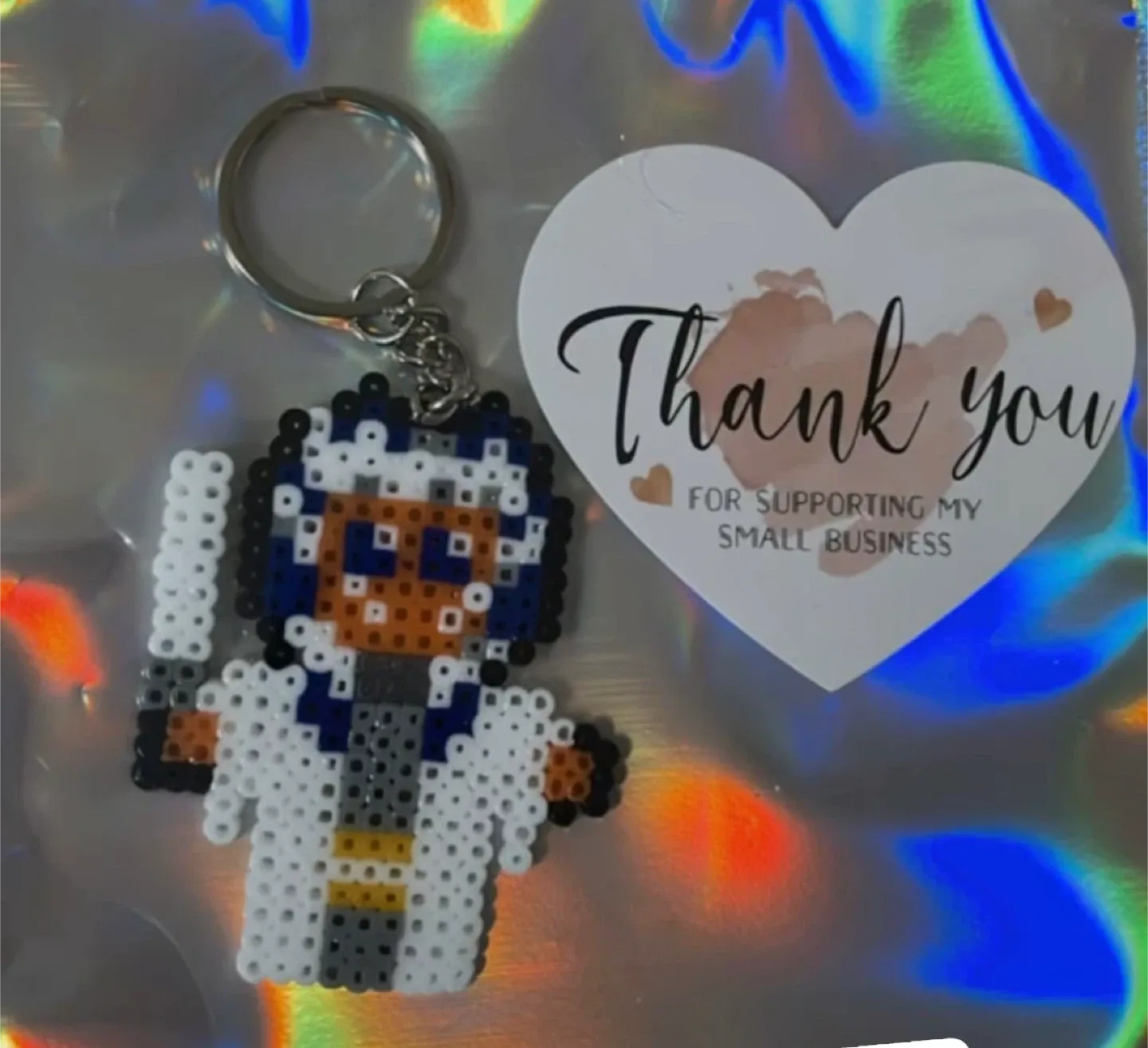 Handmade Perler Bead Character Keychains image indicator(4)