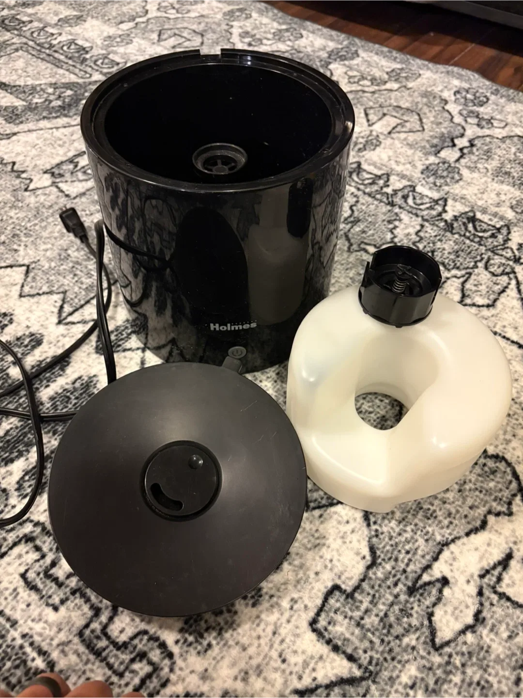 🥕Holmes Cool Mist Ultrasonic Cylinder Humidifier - Black image indicator(5)