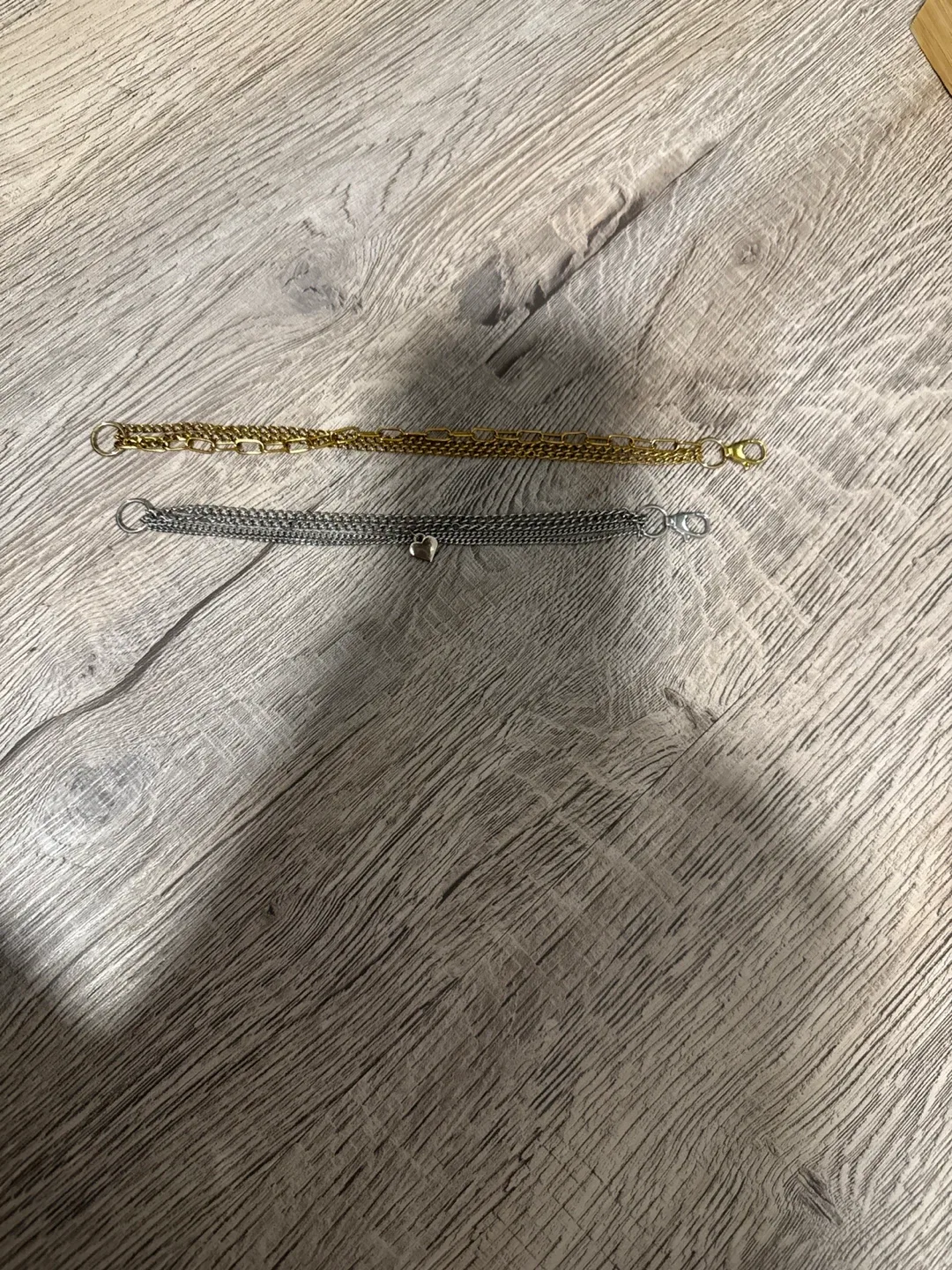 Swatch Two Layered Steel Chain Bracelets - Gold & Silver thumbnail