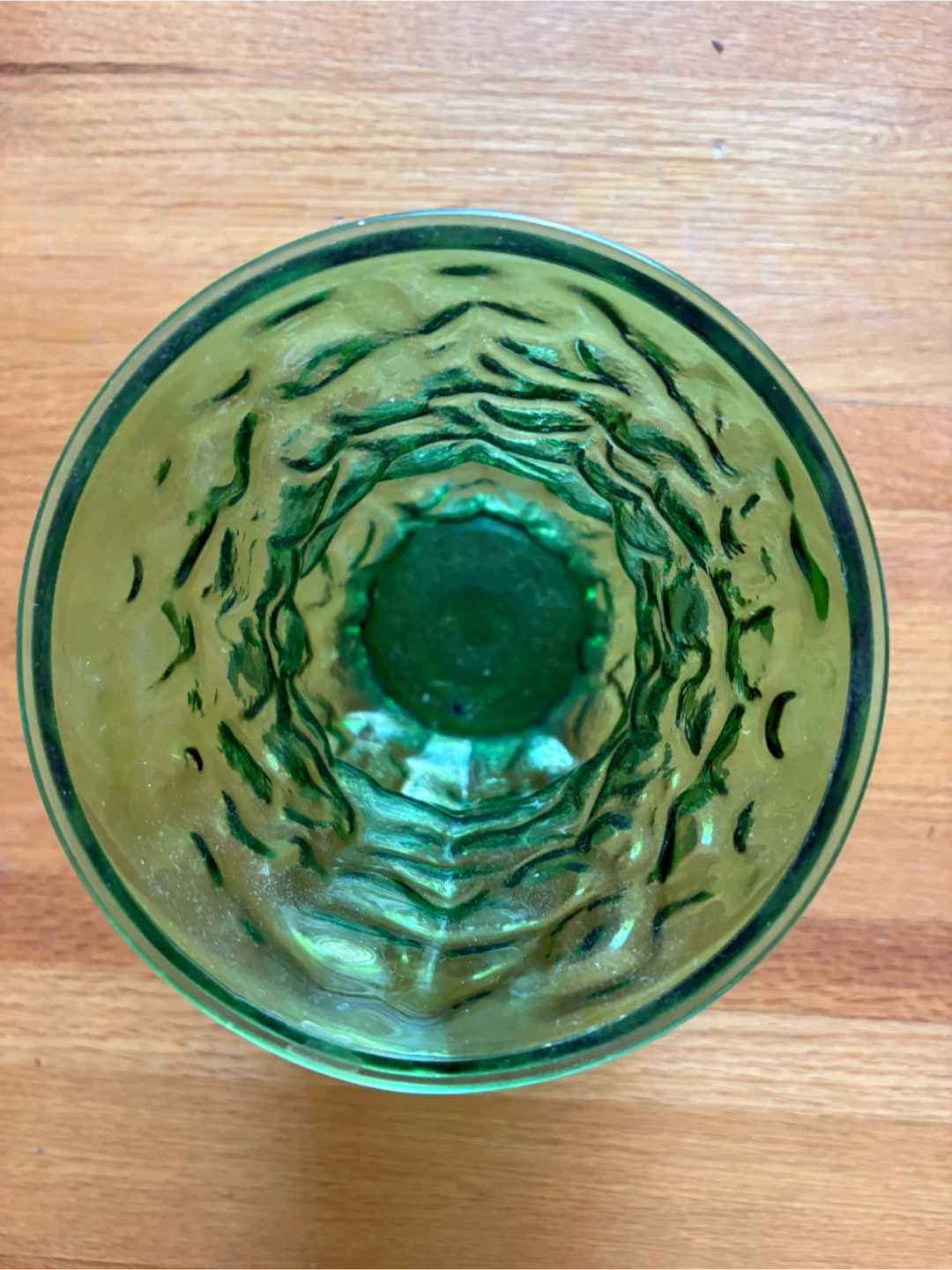 Green Glass Vase - photo 2