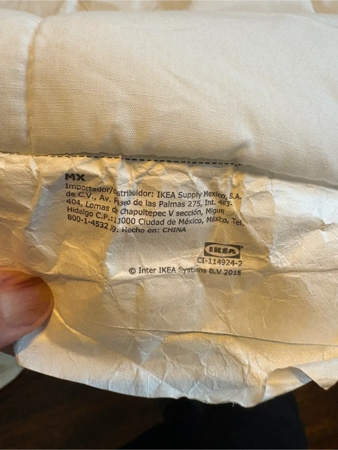 🥕IKEA White Comforter & Grey Polka Dot Duvet Cover Set image indicator(5)