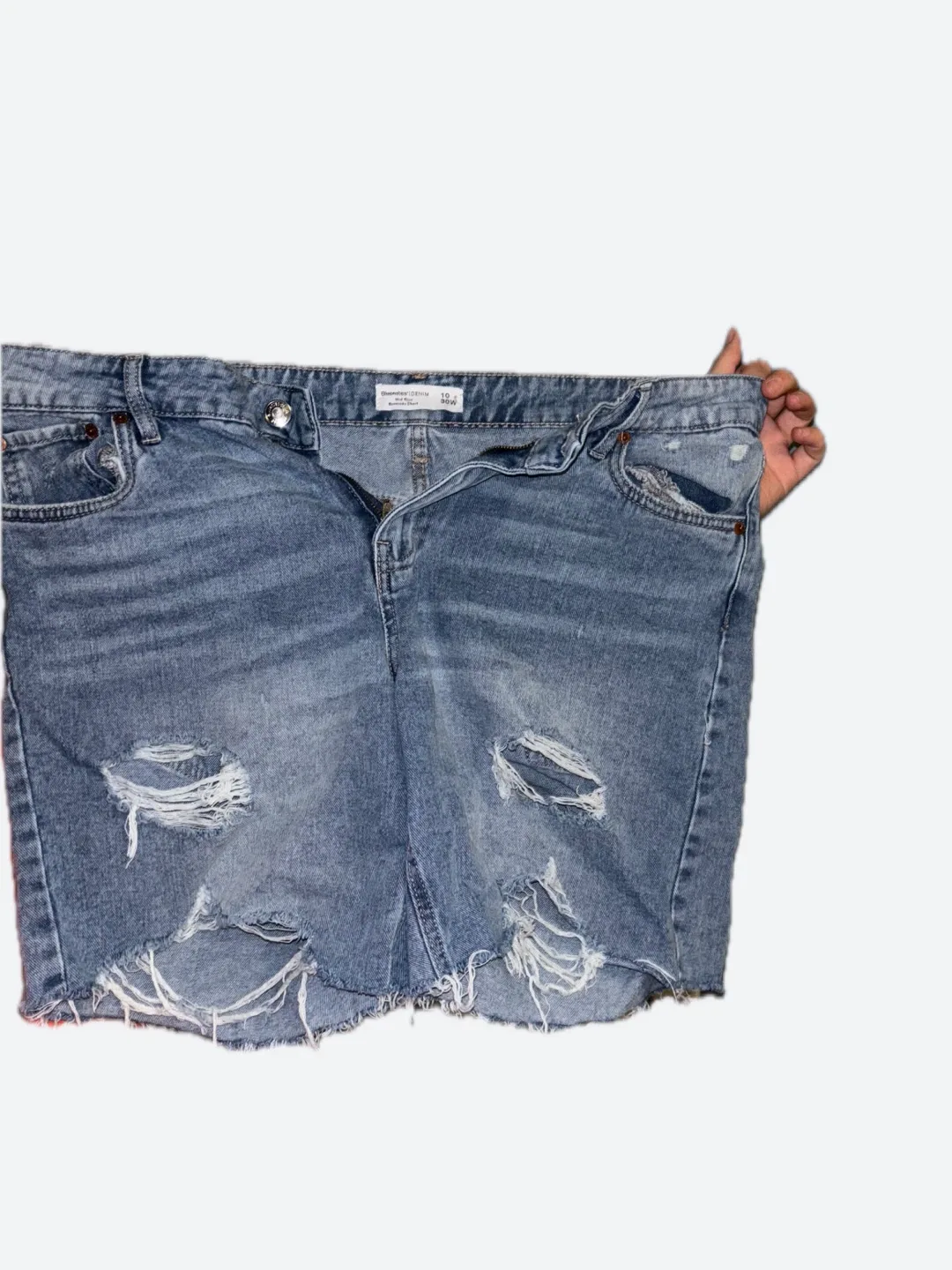 Distressed Denim Shorts - Size 10 image indicator(2)