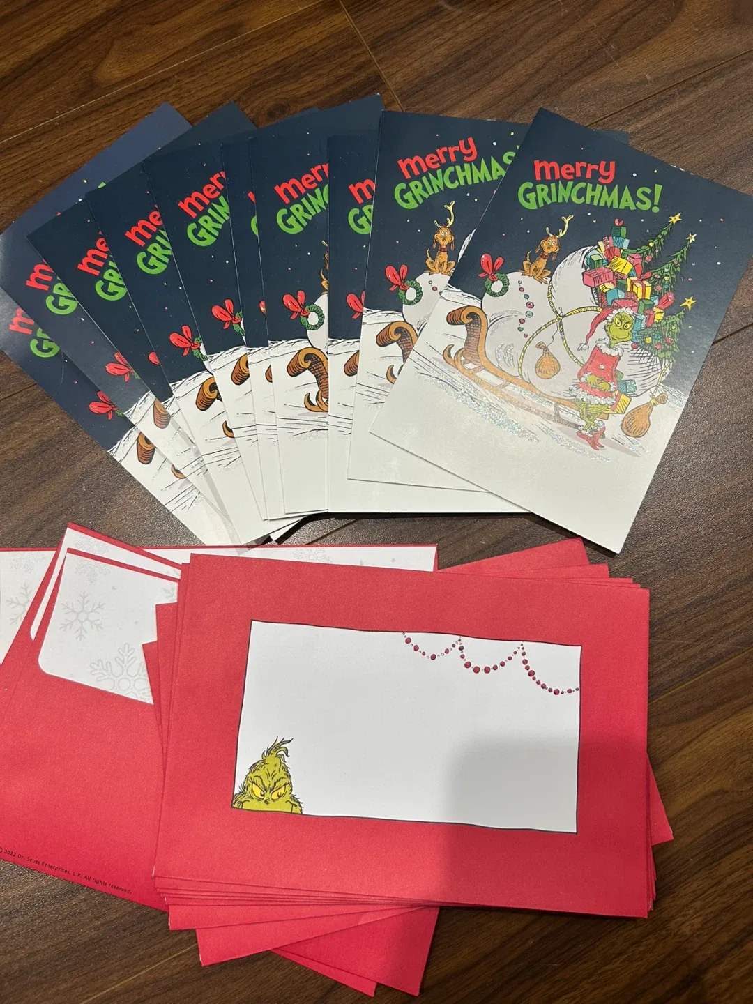 Grinchmas holiday cards , set of 10! thumbnail