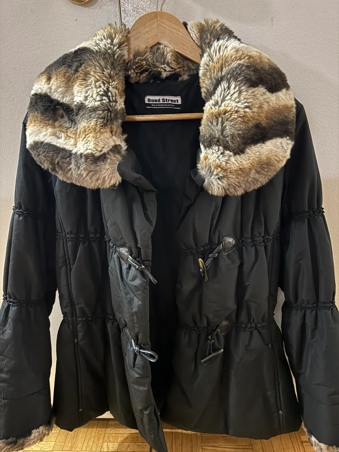 Bond Street Black Winter Coat Size 44