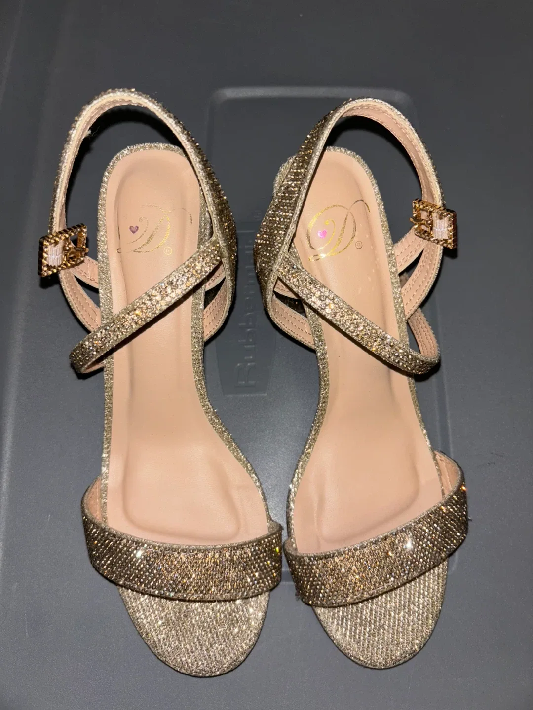 Gold Glitter Heels thumbnail