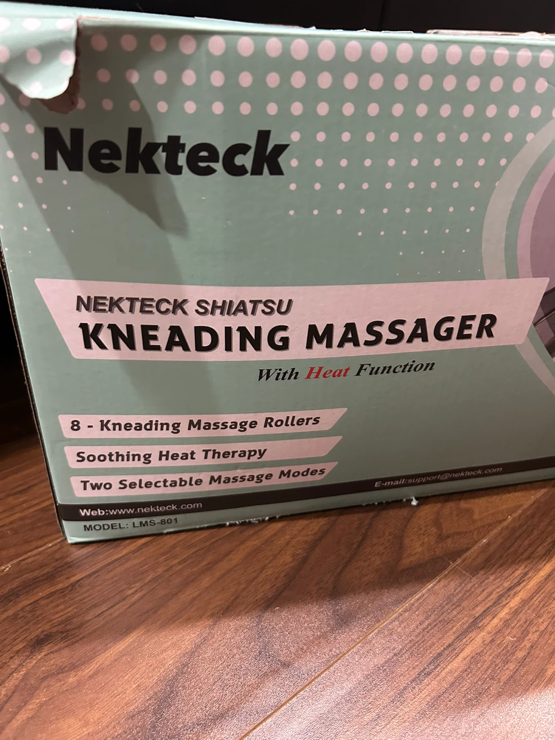 Neck+ Shoulder Massager Heat  Deep Tissue Kneading Massage - photo 3