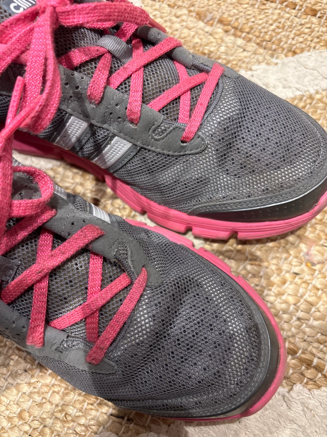 Adidas Climacool Running Shoes - Grey & Pink, US 9.5 - photo 3