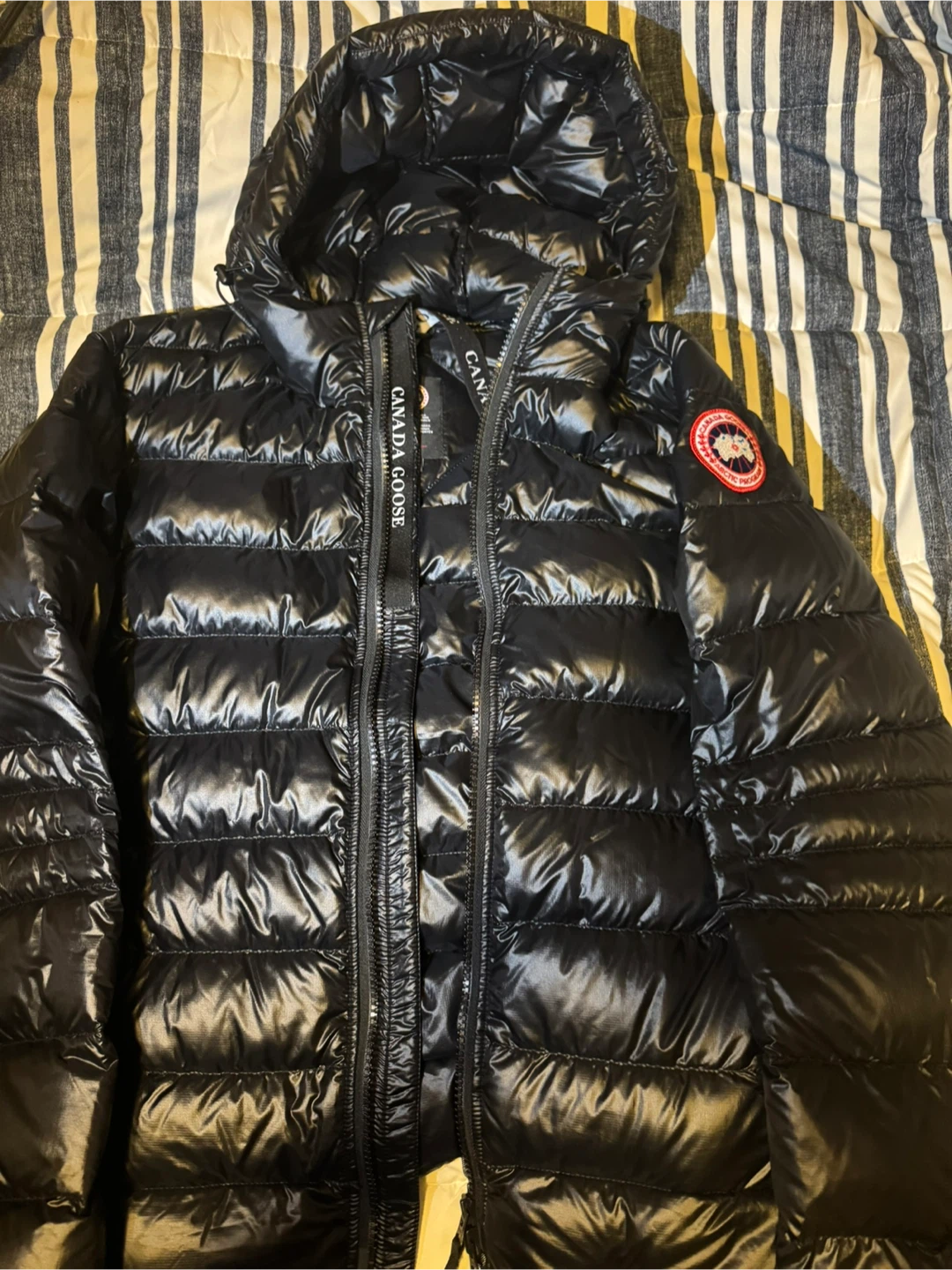 Canada Goose Black Down Puffer Jacket - Size M