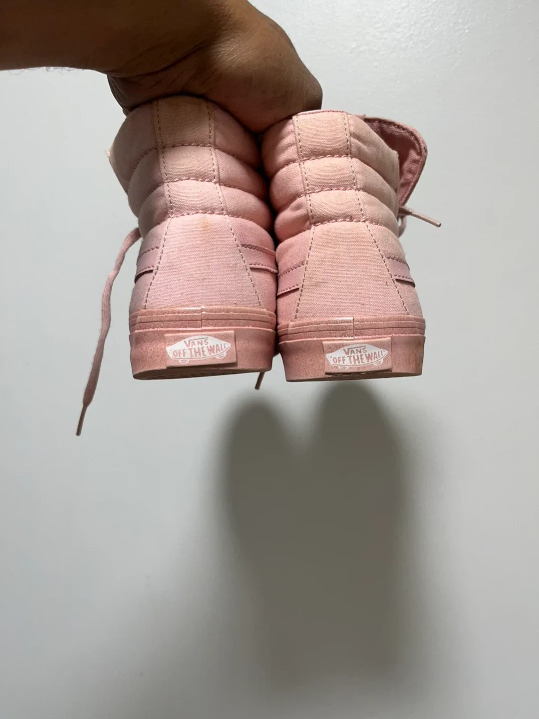 Vans Sk8-Hi Pink Canvas High-Top Sneakers image indicator(3)