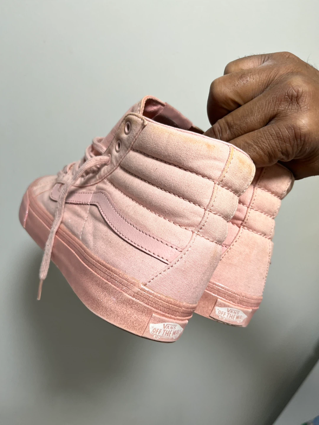 Vans Sk8-Hi Pink Canvas High-Top Sneakers - photo 4