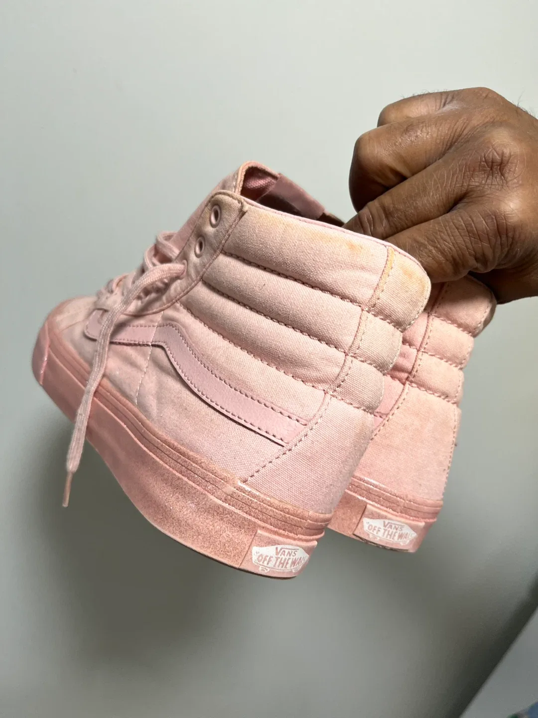Vans Sk8-Hi Pink Canvas High-Top Sneakers image indicator(4)