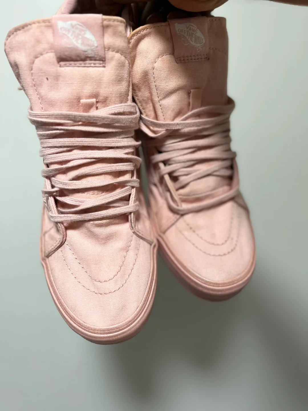 Vans Sk8-Hi Pink Canvas High-Top Sneakers image indicator(6)