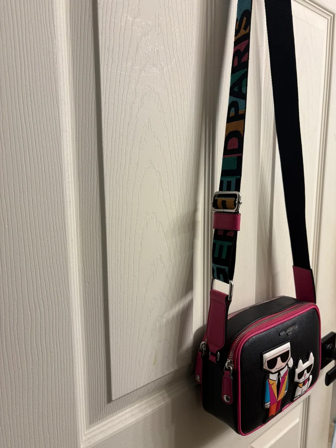 Karl Lagerfeld Paris Black Crossbody Bag image indicator(4)