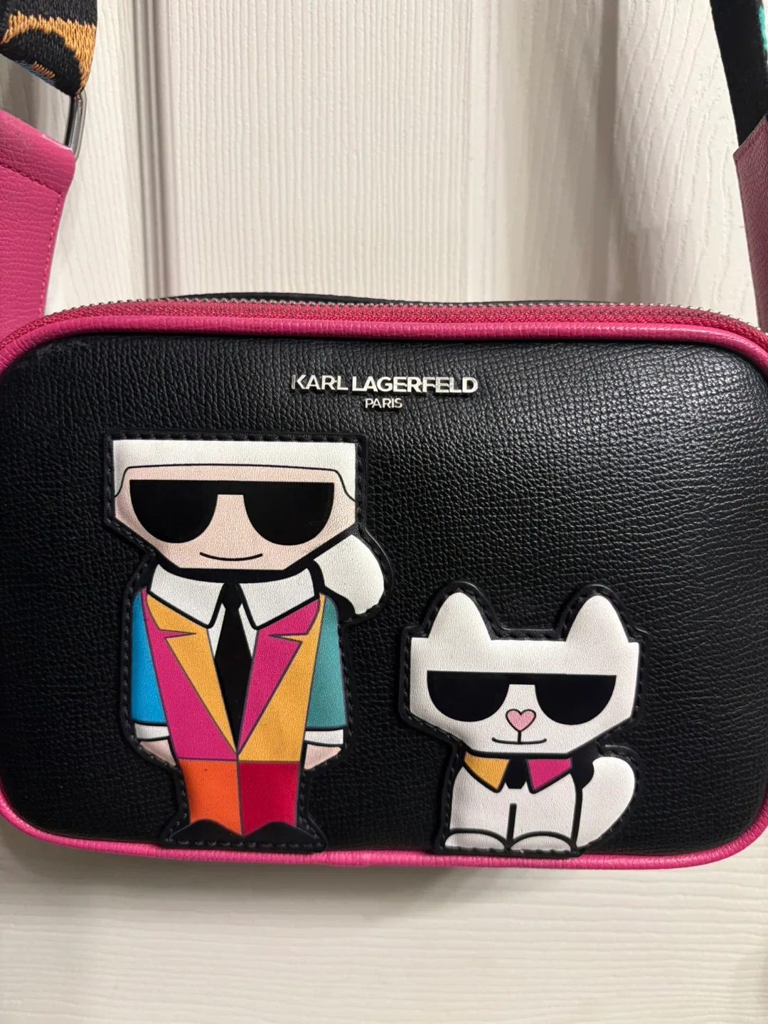 Karl Lagerfeld Paris Black Crossbody Bag image indicator(2)