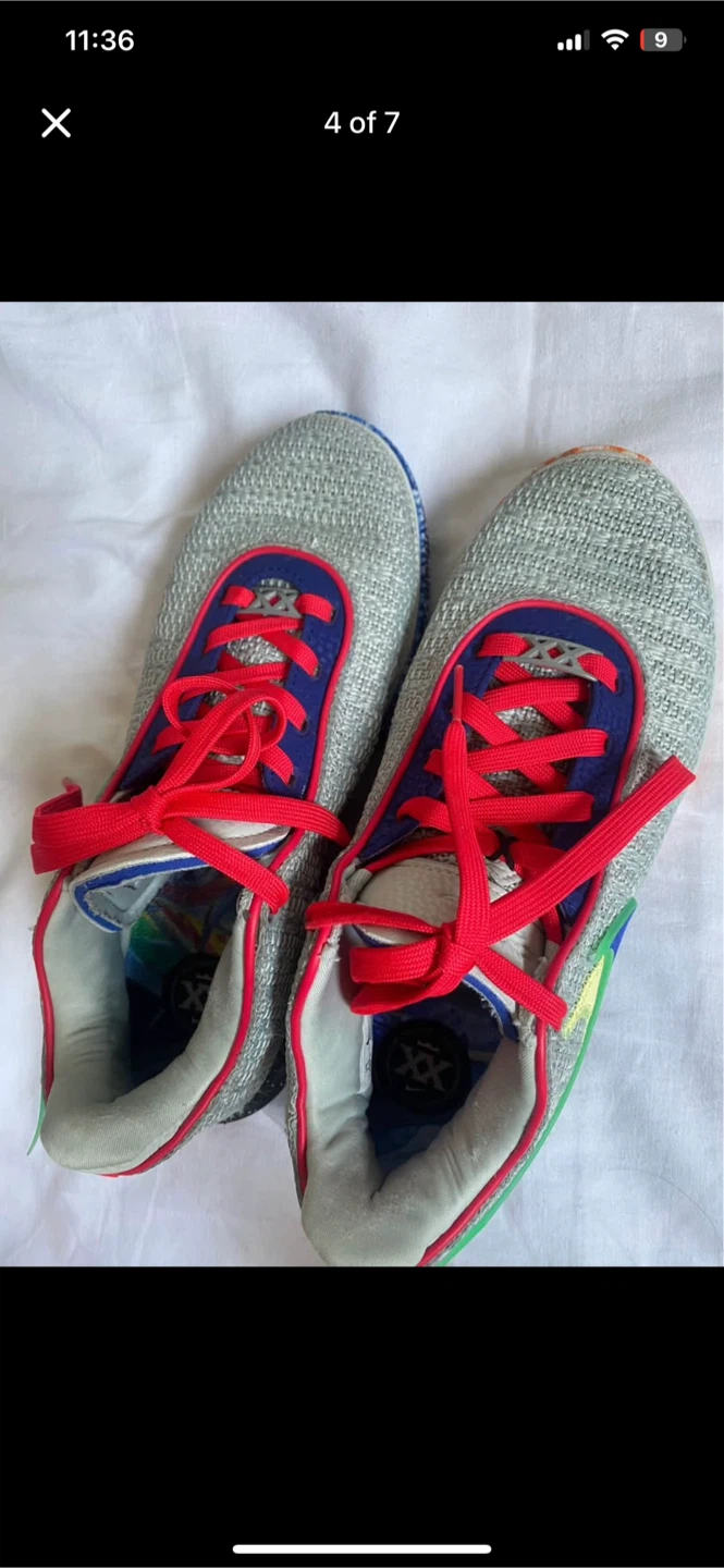 Lebron XX Light Silver Shoes - photo 4