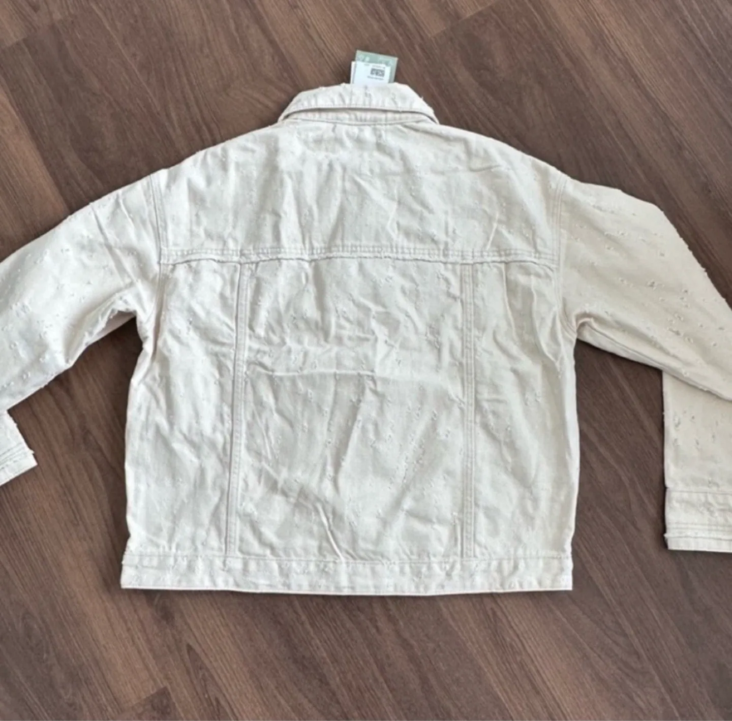 H&M Cream Denim Jacket - New with Tags! image indicator(3)