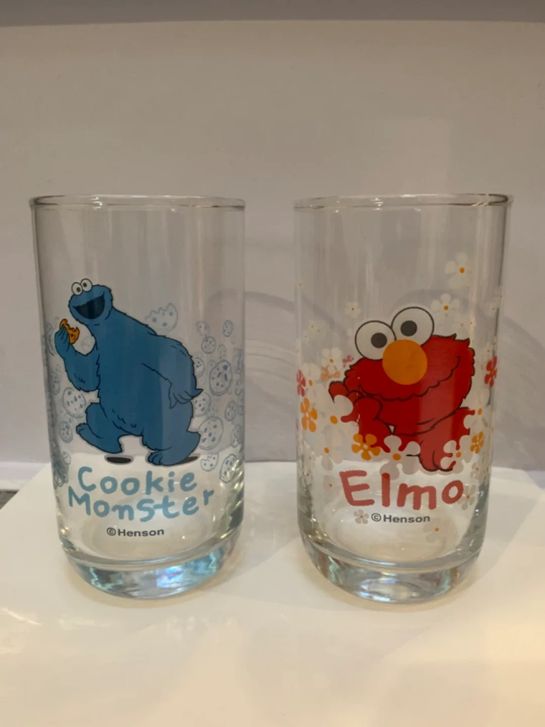 Sesame Street Glass Cup Set (Elmo & Cookie Monster) image indicator(4)