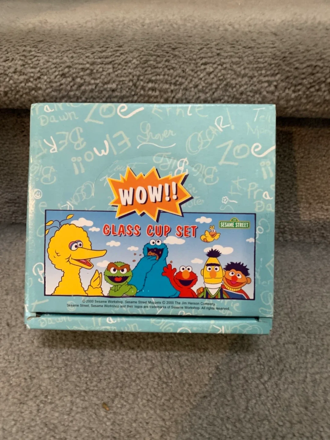 Sesame Street Glass Cup Set (Elmo & Cookie Monster) thumbnail