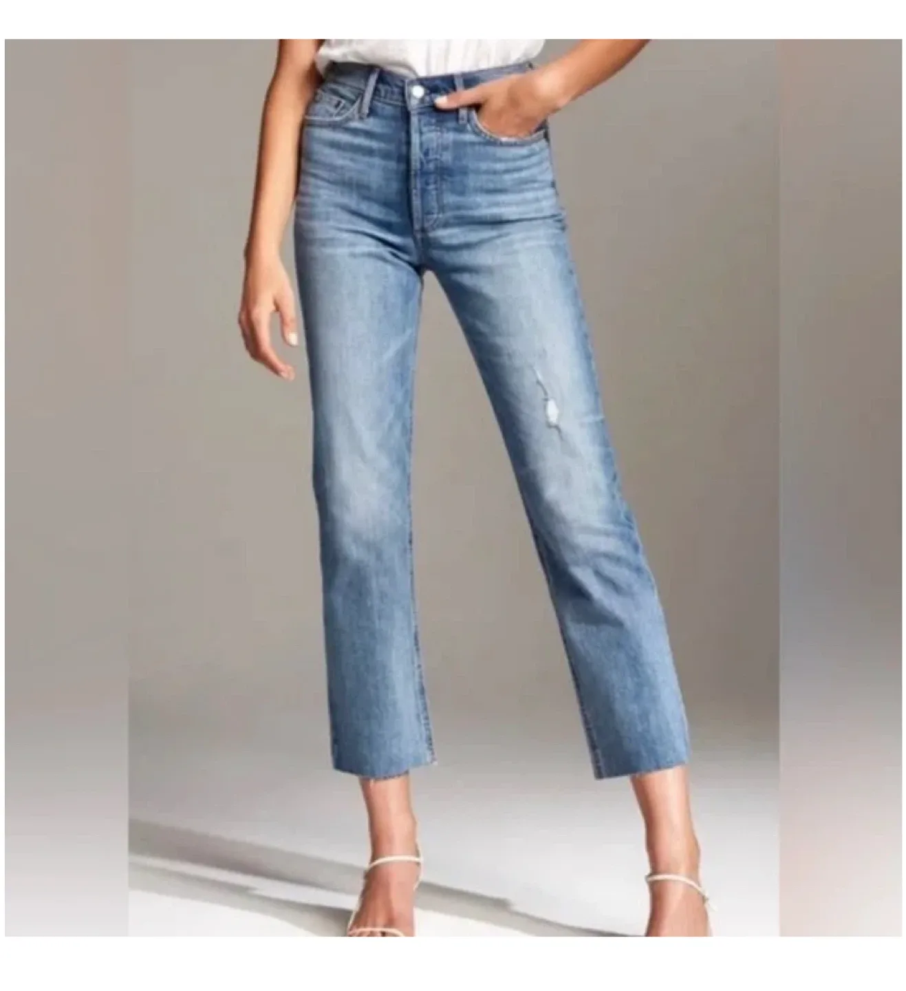 Denim Forum Arlo High Rise Straight Jeans - Size 27