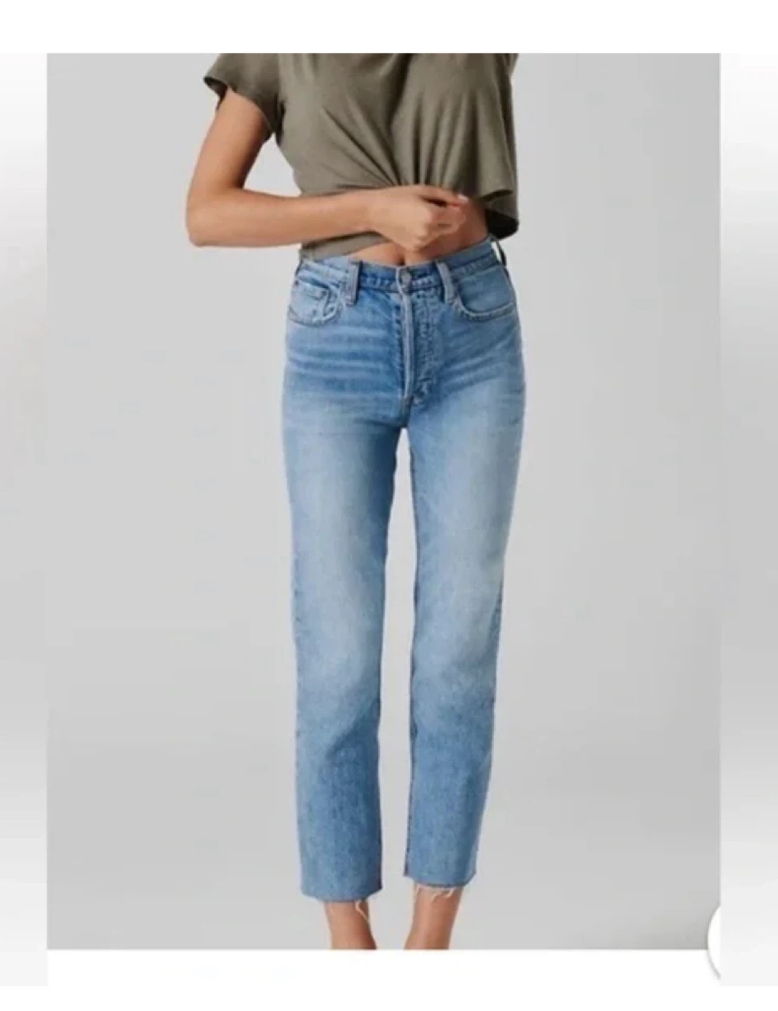 Denim Forum Arlo High Rise Straight Jeans - Size 27 - photo 2