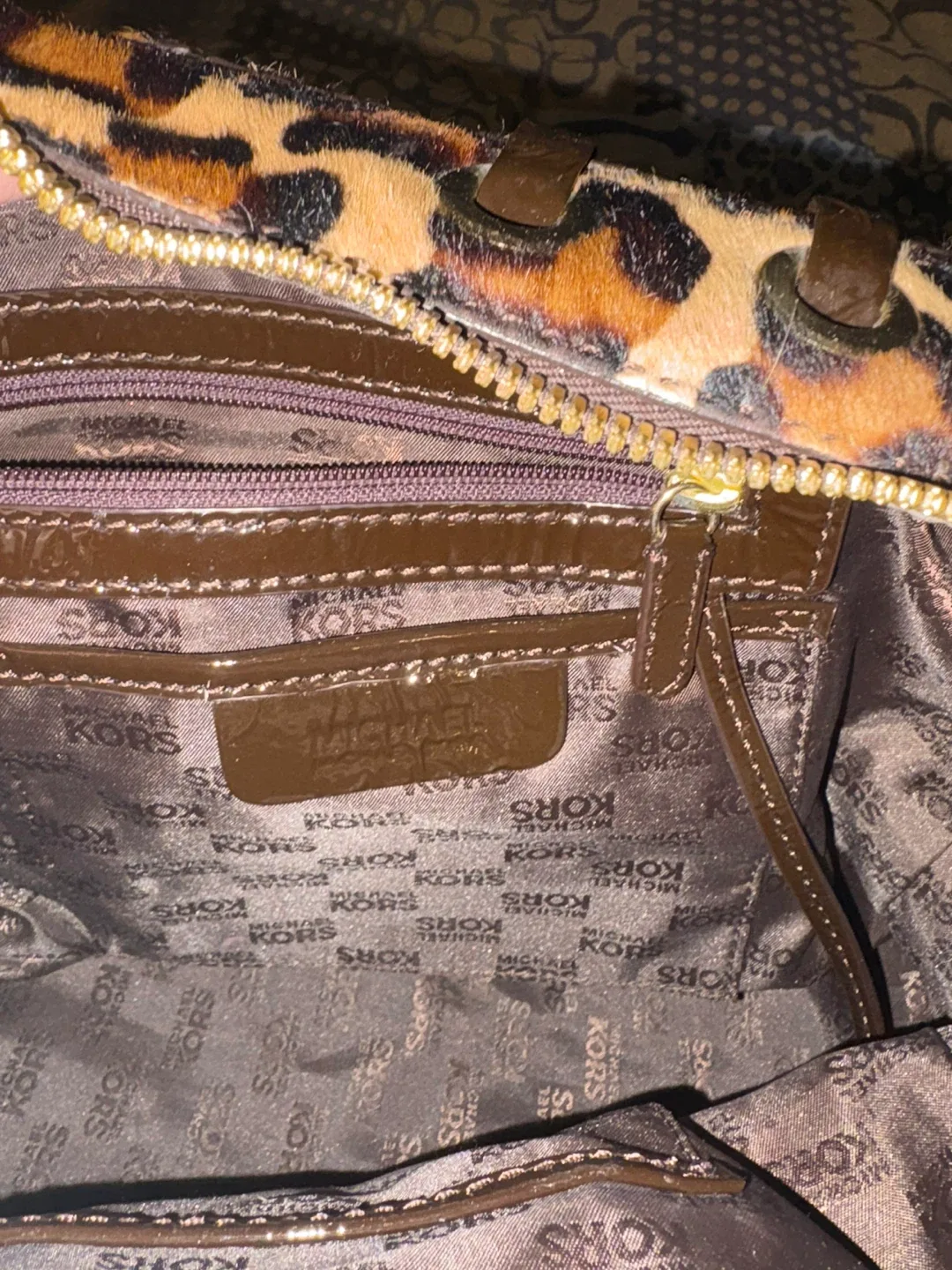 Michael Kors Leopard Print Handbag image indicator(4)