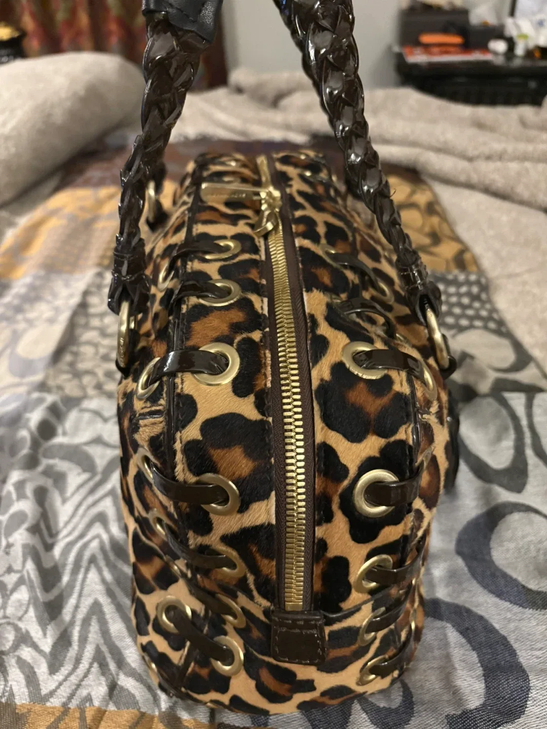 Michael Kors Leopard Print Handbag image indicator(7)