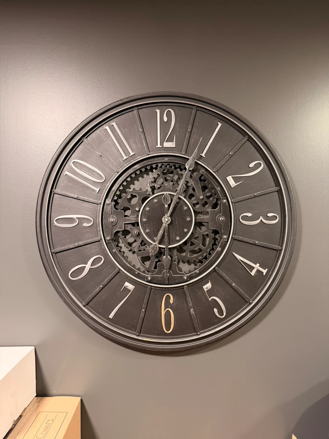 35” Industrial Wall Clock