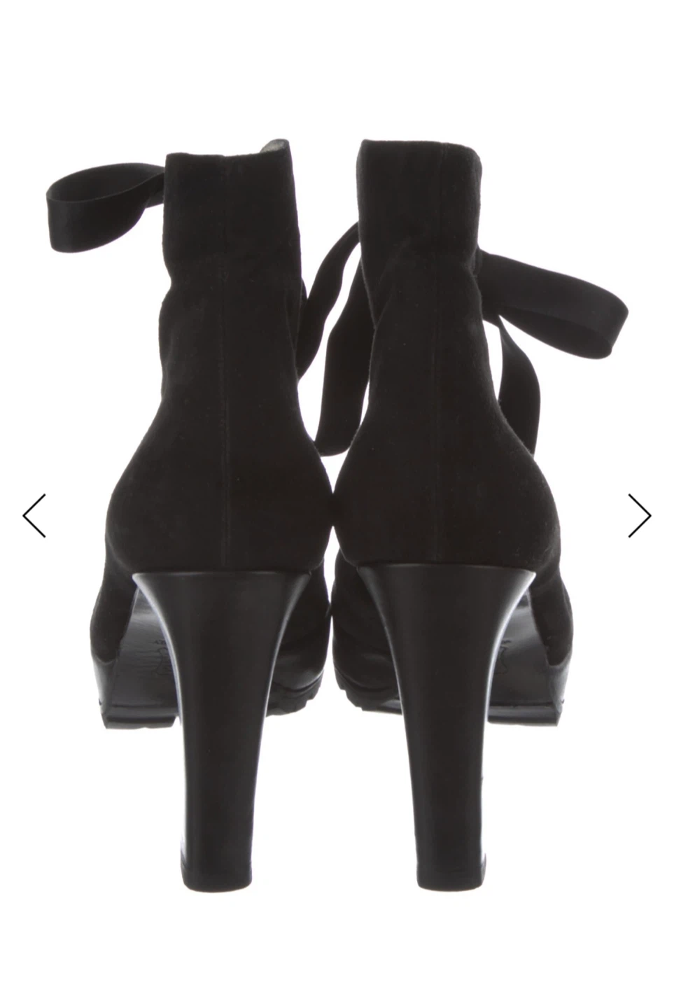 Yves Saint Laurent Black Suede Lace-Up Boots - photo 4