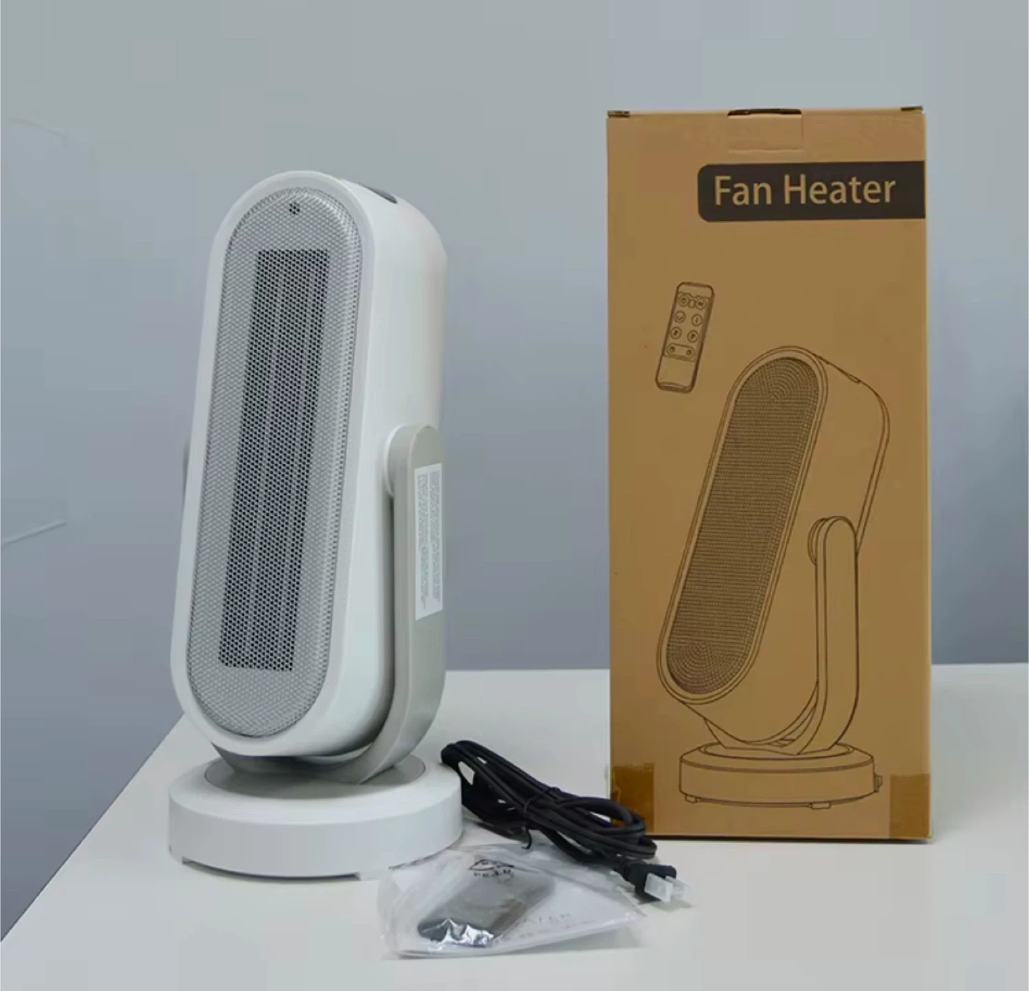 Space Heater with Remote - White